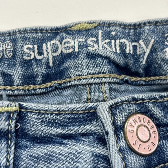 Gymboree Super Skinny jeans with  colorful pom-pom decorations - Girls Sz 6 - Picture 5 of 9